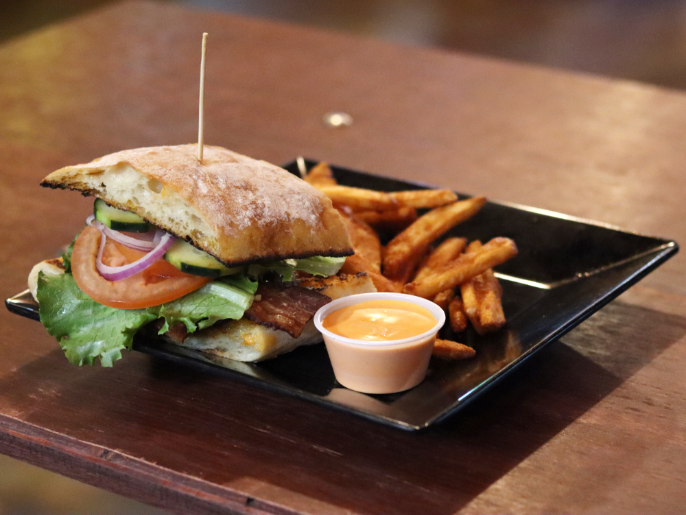 The Chapp Wine & Tap Food Menu | BLT Sandwich with Fries